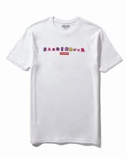 SPRAYGROUND® APPAREL+GEAR VIBE CHECK T-SHIRT (WHITE)