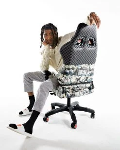 SPRAYGROUND® GAMING CHAIRS CHECK MONEY GAMING CHAIR (VEGAN LEATHER) SUPER RARE