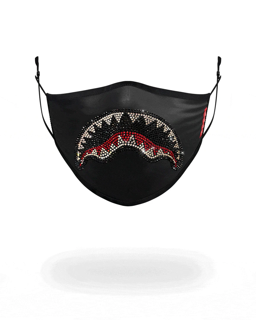 SPRAYGROUND® ADULT TRINITY SHARK FORM FITTING FACE MASK 3 SPRAYGROUND® ADULT TRINITY SHARK FORM FITTING FACE MASK