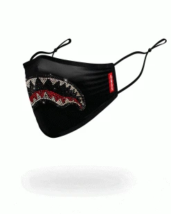 SPRAYGROUND® ADULT TRINITY SHARK FORM FITTING FACE MASK