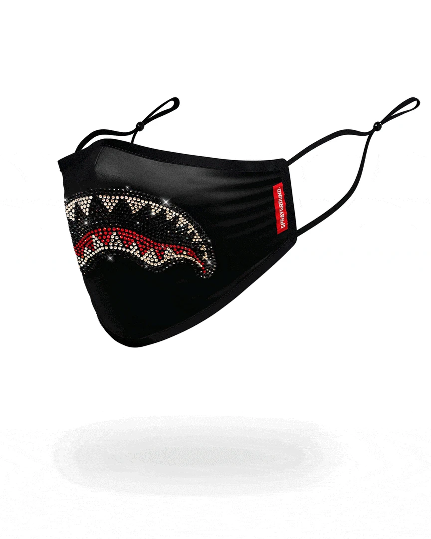 SPRAYGROUND® ADULT TRINITY SHARK FORM FITTING FACE MASK 4 SPRAYGROUND® ADULT TRINITY SHARK FORM FITTING FACE MASK