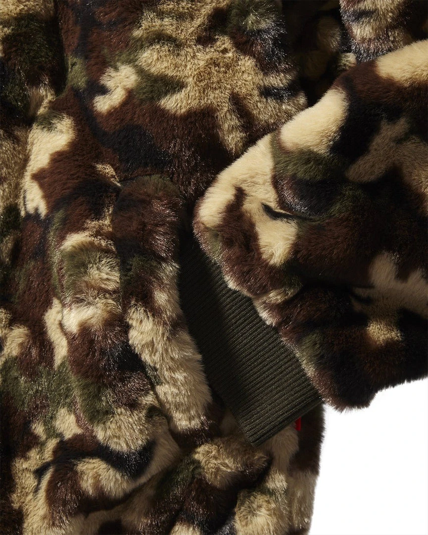 SPRAYGROUND® CAMO BEAR BOMBER FLEECE JACKET APPAREL+GEAR 7 SPRAYGROUND® CAMO BEAR BOMBER FLEECE JACKET APPAREL+GEAR