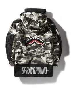 SPRAYGROUND® NIGHT CAMO PULLOVER ANORAK JACKET APPAREL+GEAR