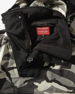 SPRAYGROUND® NIGHT CAMO PULLOVER ANORAK JACKET APPAREL+GEAR