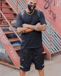 SPRAYGROUND® SHARKS IN PARIS SLIME SHORTS APPAREL+GEAR