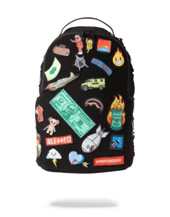 SPRAYGROUND® BAGS THE 32 REMOVABLE PATCHES VELCRO BACKPACK
