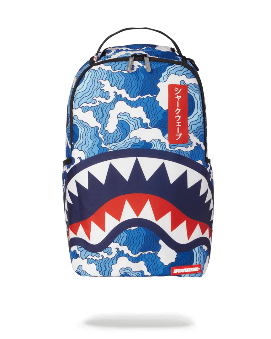 SPRAYGROUND® BAGS THE SHARK WAVE (made From 100% Recycled Plastic Bottles From The Ocean) 3 SPRAYGROUND® BAGS THE SHARK WAVE (made From 100% Recycled Plastic Bottles From The Ocean)