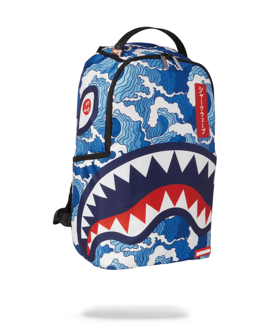 SPRAYGROUND® BAGS THE SHARK WAVE (made From 100% Recycled Plastic Bottles From The Ocean) 4 SPRAYGROUND® BAGS THE SHARK WAVE (made From 100% Recycled Plastic Bottles From The Ocean)