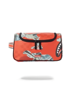 SPRAYGROUND® TOILETRIES AKA MONEY BAGS MONEY CAMO (RED) TOILETRY BAG