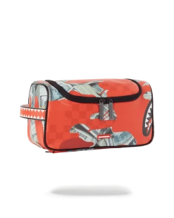 SPRAYGROUND® TOILETRIES AKA MONEY BAGS MONEY CAMO (RED) TOILETRY BAG