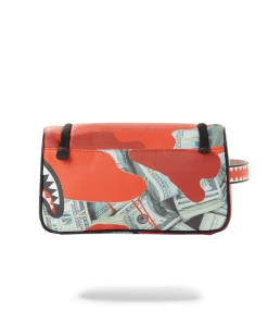 SPRAYGROUND® TOILETRIES AKA MONEY BAGS MONEY CAMO (RED) TOILETRY BAG