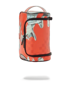 SPRAYGROUND® TOILETRIES AKA MONEY BAGS MONEY CAMO (RED) TOILETRY BAG