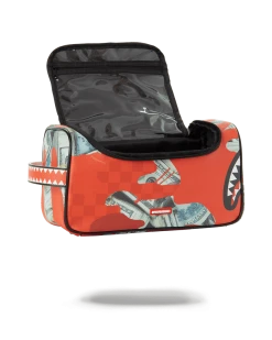 SPRAYGROUND® TOILETRIES AKA MONEY BAGS MONEY CAMO (RED) TOILETRY BAG