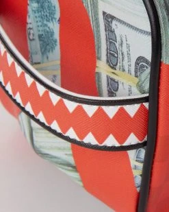 SPRAYGROUND® TOILETRIES AKA MONEY BAGS MONEY CAMO (RED) TOILETRY BAG