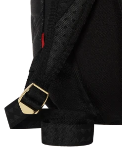 SPRAYGROUND® BAGS NOIR QUILT GOLD CHAIN SHARK BACKPACK (DLXV)