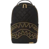 SPRAYGROUND® BAGS NOIR QUILT GOLD CHAIN SHARK BACKPACK (DLXV)