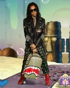 SPRAYGROUND® SPONGEBOB CHECKERED BACKPACK (DLXR) BAGS