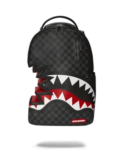 SPRAYGROUND® SHARK BITE SHARKS IN PARIS GRAY BACKPACK (DLXV) BAGS