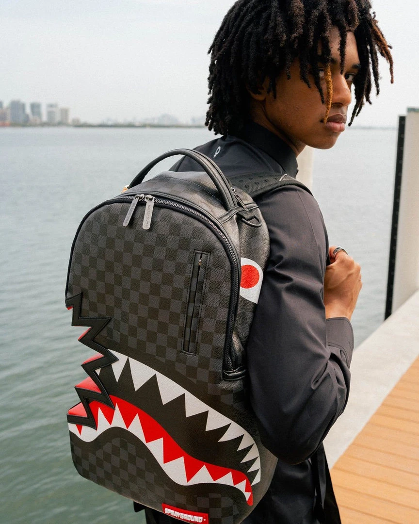 SPRAYGROUND® SHARK BITE SHARKS IN PARIS GRAY BACKPACK (DLXV) BAGS 14 SPRAYGROUND® SHARK BITE SHARKS IN PARIS GRAY BACKPACK (DLXV) BAGS