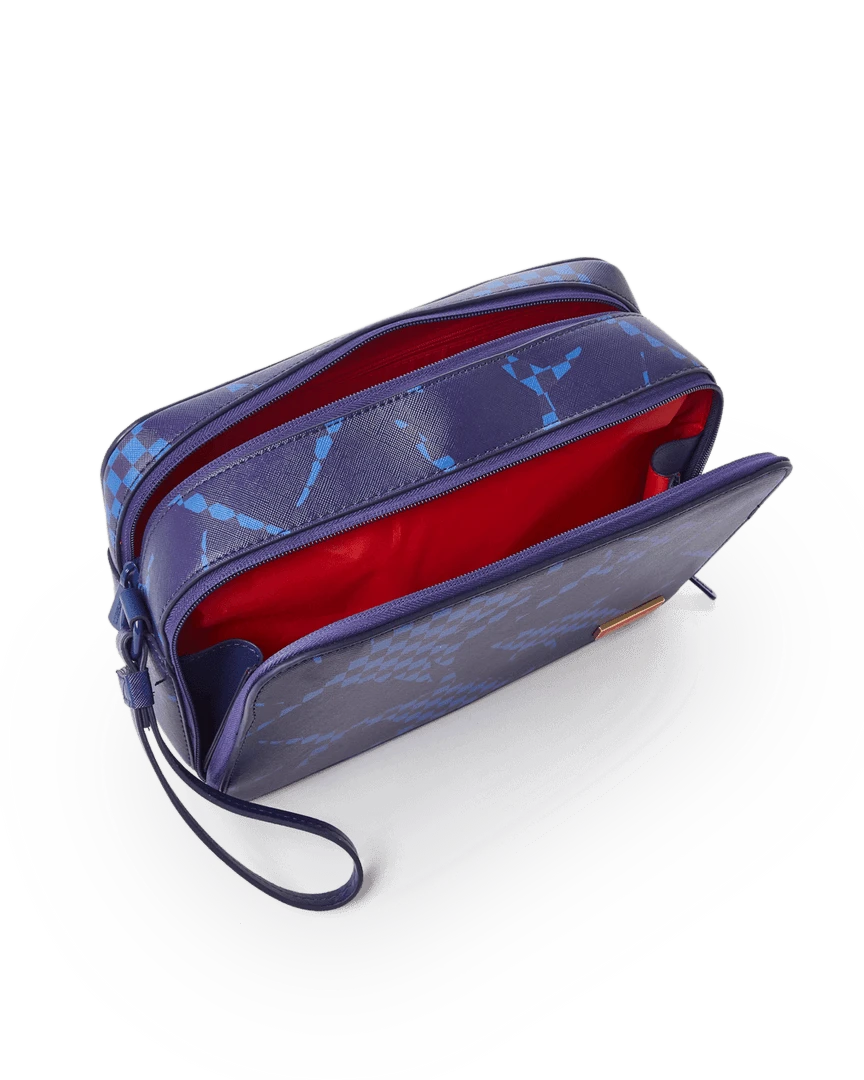 SPRAYGROUND® BAGS SHARK CHECK (BLUE) TOILETRY 9 SPRAYGROUND® BAGS SHARK CHECK (BLUE) TOILETRY