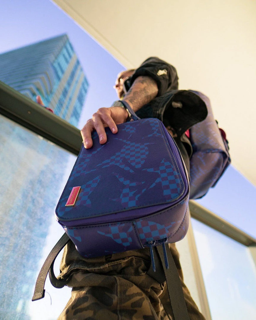 SPRAYGROUND® BAGS SHARK CHECK (BLUE) TOILETRY 10 SPRAYGROUND® BAGS SHARK CHECK (BLUE) TOILETRY