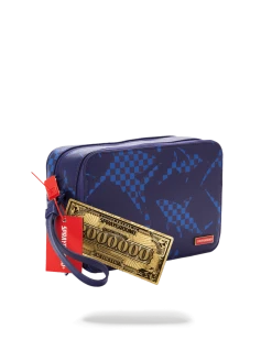 SPRAYGROUND® BAGS SHARK CHECK (BLUE) TOILETRY 21 SPRAYGROUND® BAGS SHARK CHECK (BLUE) TOILETRY