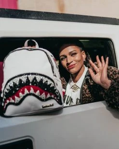 SPRAYGROUND® CLEARCUT SAVAGE BACKPACK (WHITE)