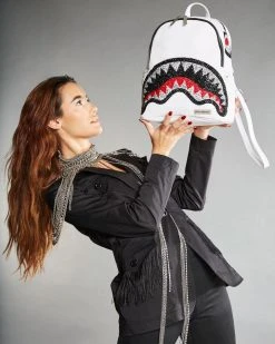 SPRAYGROUND® CLEARCUT SAVAGE BACKPACK (WHITE)