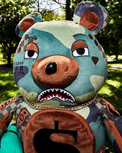 SPRAYGROUND® CAMOCHECK MONEYBEAR TEDDYBEAR BACKPACK BAGS