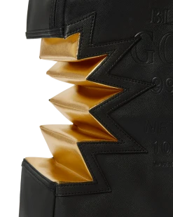 SPRAYGROUND® A.i.3 SHARK BITE BLACK GOLD BACKPACK (DLXV)