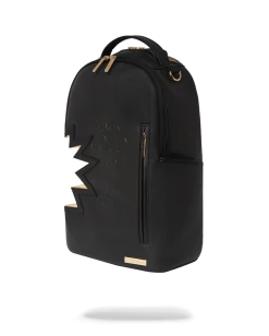 SPRAYGROUND® A.i.3 SHARK BITE BLACK GOLD BACKPACK (DLXV)