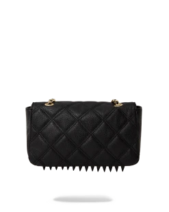 SPRAYGROUND® NOIR QUILT GOLD CHAIN SHARK HANDBAG