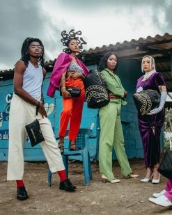 SPRAYGROUND® NOIR QUILT GOLD CHAIN SHARK HANDBAG