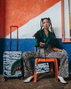 SPRAYGROUND® HANDBAGS NIGHT NIGHT SHARKCHAIN HANDBAG