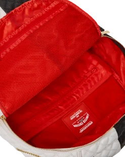 SPRAYGROUND® LEVELED UP SPLIT QUILT SHARK BACKPACK (DLXV)