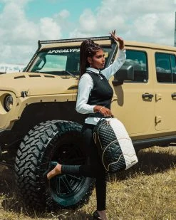 SPRAYGROUND® LEVELED UP SPLIT QUILT SHARK BACKPACK (DLXV)