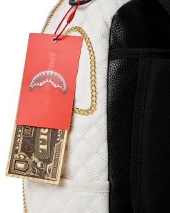 SPRAYGROUND® LEVELED UP SPLIT QUILT SHARK BACKPACK (DLXV)