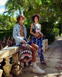 SPRAYGROUND® CROSSOVER CLUTCHES GARDEN OF SHARKS CROSSOVER CLUTCH