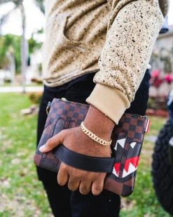 SPRAYGROUND® XTC SHARKS IN PARIS CROSSOVER CLUTCH CROSSOVER CLUTCHES