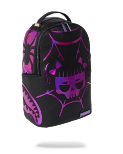 SPRAYGROUND® BACKPACKS CAZZU IRIDESCENT CUT & SEW SPIDER SKULL SHARK BACKPACK (DLXV)