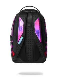 SPRAYGROUND® BACKPACKS CAZZU IRIDESCENT CUT & SEW SPIDER SKULL SHARK BACKPACK (DLXV)