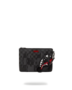 SPRAYGROUND® CROSSOVER CLUTCHES XTC GREY SHARKS IN PARIS CROSSOVER CLUTCH