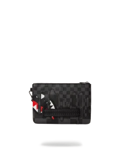 SPRAYGROUND® CROSSOVER CLUTCHES XTC GREY SHARKS IN PARIS CROSSOVER CLUTCH