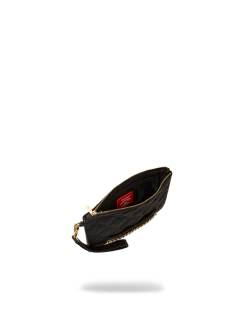 SPRAYGROUND® NOIR QUILT GOLD CHAIN SHARK CROSSOVER CLUTCH CROSSOVER CLUTCHES