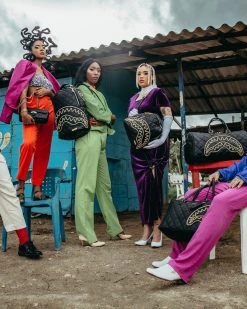 SPRAYGROUND® NOIR QUILT GOLD CHAIN SHARK SAVAGE BACKPACK BAGS