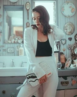 SPRAYGROUND® SPLIT THE CHECK (PEARL) TOILETRY BAG BAGS