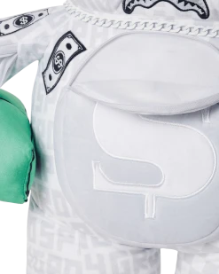 SPRAYGROUND® BAGS SPLIT THE CHECK (PEARL) MONEY BEAR TEDDYBEAR BACKPACK