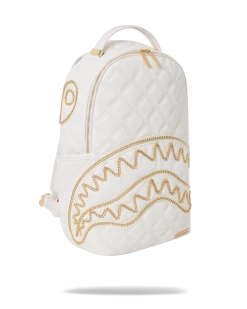 SPRAYGROUND® RIVIERA LE BLANC GOLD CHAIN SHARK BACKPACK (DLXV) BAGS