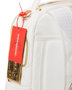 SPRAYGROUND® RIVIERA LE BLANC GOLD CHAIN SHARK BACKPACK (DLXV) BAGS
