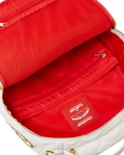 SPRAYGROUND® RIVIERA LE BLANC GOLD CHAIN SHARK BACKPACK (DLXV) BAGS